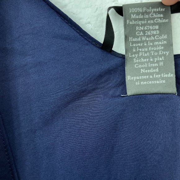 Vince Camuto Blue Navy Relaxed Sleeveless Cardigan ONE SIZE - Picture 2 of 4